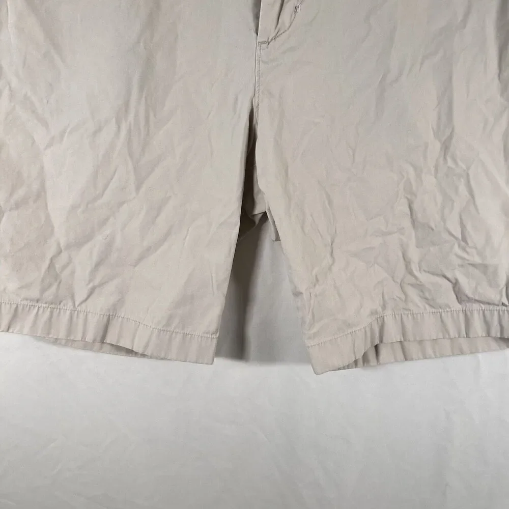 J. Crew Chino Shorts 38 Khaki Pockets Button Zip 10